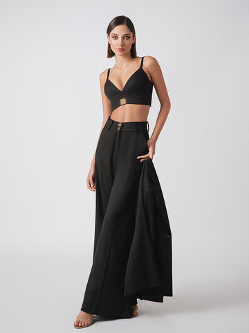 3 piece pant, crop and blazer set 3 piece pant, crop and blazer set