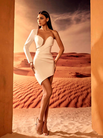 Assymetric one - shoulder dress Assymetric one - shoulder dress