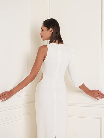 Asymmetrical cutout waist dress Asymmetrical cutout waist dress
