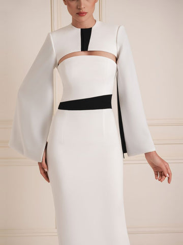 Contrast Flair Sleeve Dress Contrast Flair Sleeve Dress