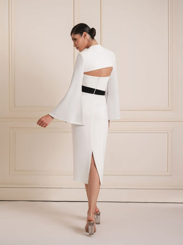 Contrast Flair Sleeve Dress Contrast Flair Sleeve Dress