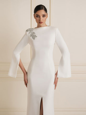 Embellished Shoulder Dress Embellished Shoulder Dress