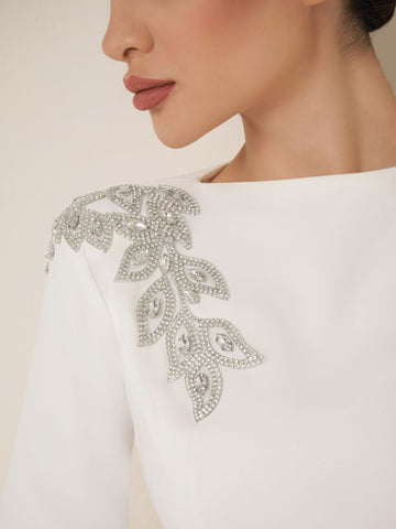 Embellished Shoulder Dress Embellished Shoulder Dress