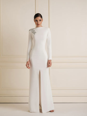 Embellished Shoulder Dress Embellished Shoulder Dress