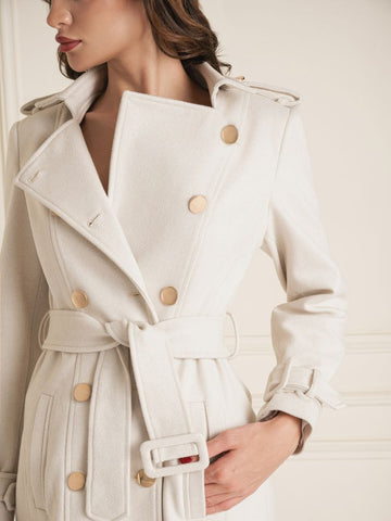 Gold Button Trench Gold Button Trench