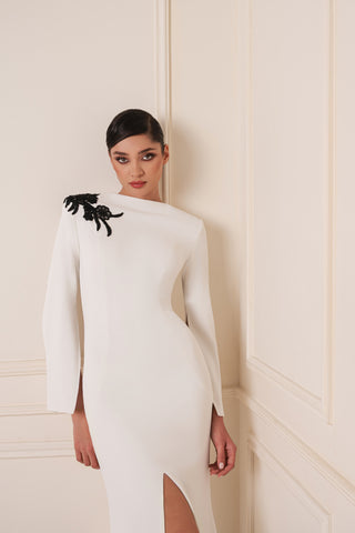 Embellished Shoulder Dress Embellished Shoulder Dress