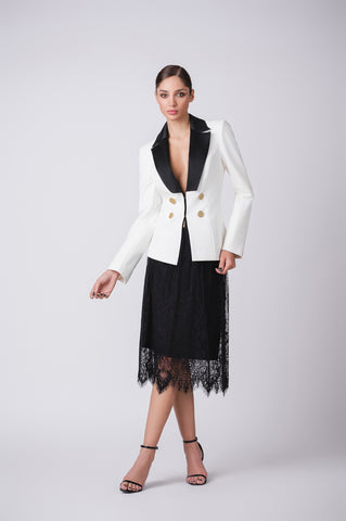 High Waisted Midi Lace Skirt High Waisted Midi Lace Skirt