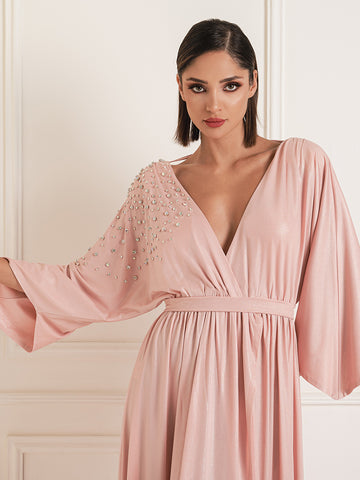Metallic embellished kimono dress Metallic embellished kimono dress