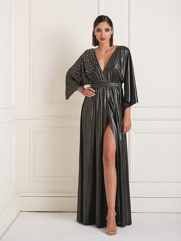 Metallic embellished kimono dress Metallic embellished kimono dress