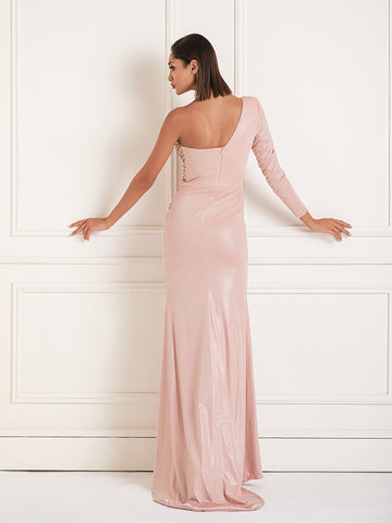 One shoulder crystal detail bustier dress One shoulder crystal detail bustier dress