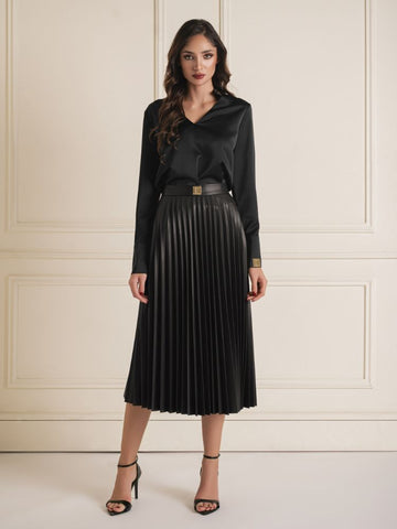 Pleated Midi Skirt Pleated Midi Skirt