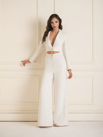 Tweed Pant & Crop Jacket Set Tweed Pant & Crop Jacket Set