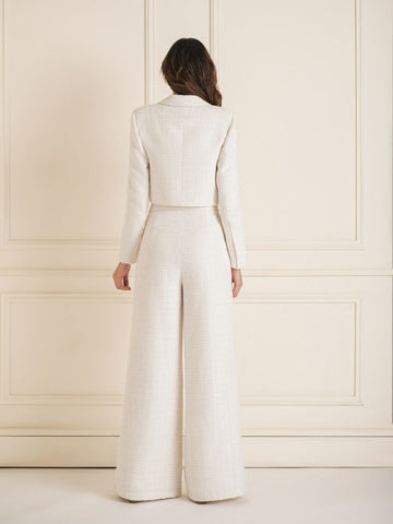 Tweed Pant & Crop Jacket Set Tweed Pant & Crop Jacket Set