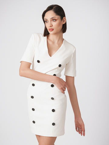 Button detail mini dress Button detail mini dress