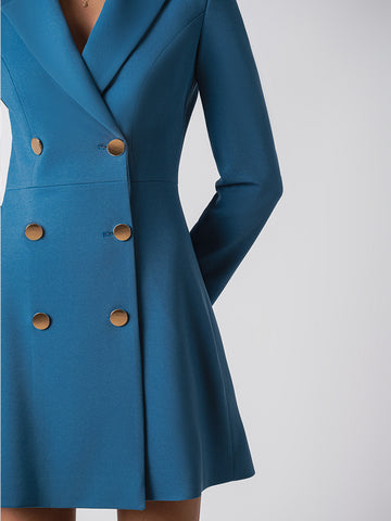 Gold button detail blazer dress Gold button detail blazer dress