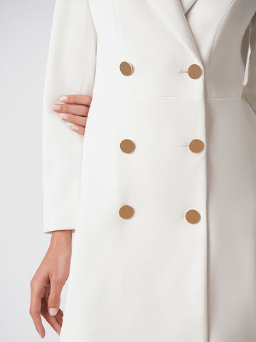 Gold button detail blazer dress Gold button detail blazer dress