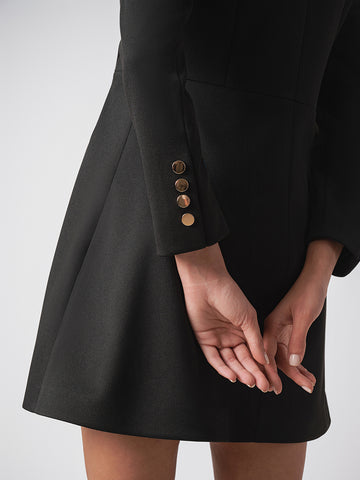 Gold button detail blazer dress Gold button detail blazer dress