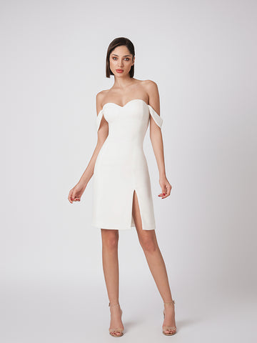 Midi off-the-shoulder dress Midi off-the-shoulder dress