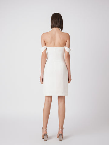 Midi off-the-shoulder dress Midi off-the-shoulder dress