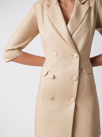 Open back glitter blazer dress Open back glitter blazer dress