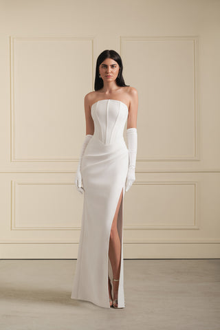 Draped Corset Gown