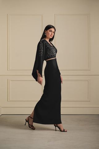 Crystal Detail Evening Set