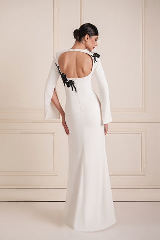 Embellished Shoulder Dress