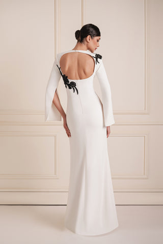 Embellished Shoulder Dress