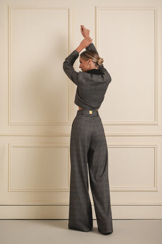 Cropped Blazer & Wide-Leg Trouser Set