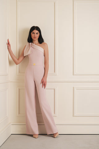 Asymmetric Drape Jumpsuit