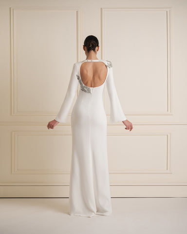 Embellished Shoulder Dress